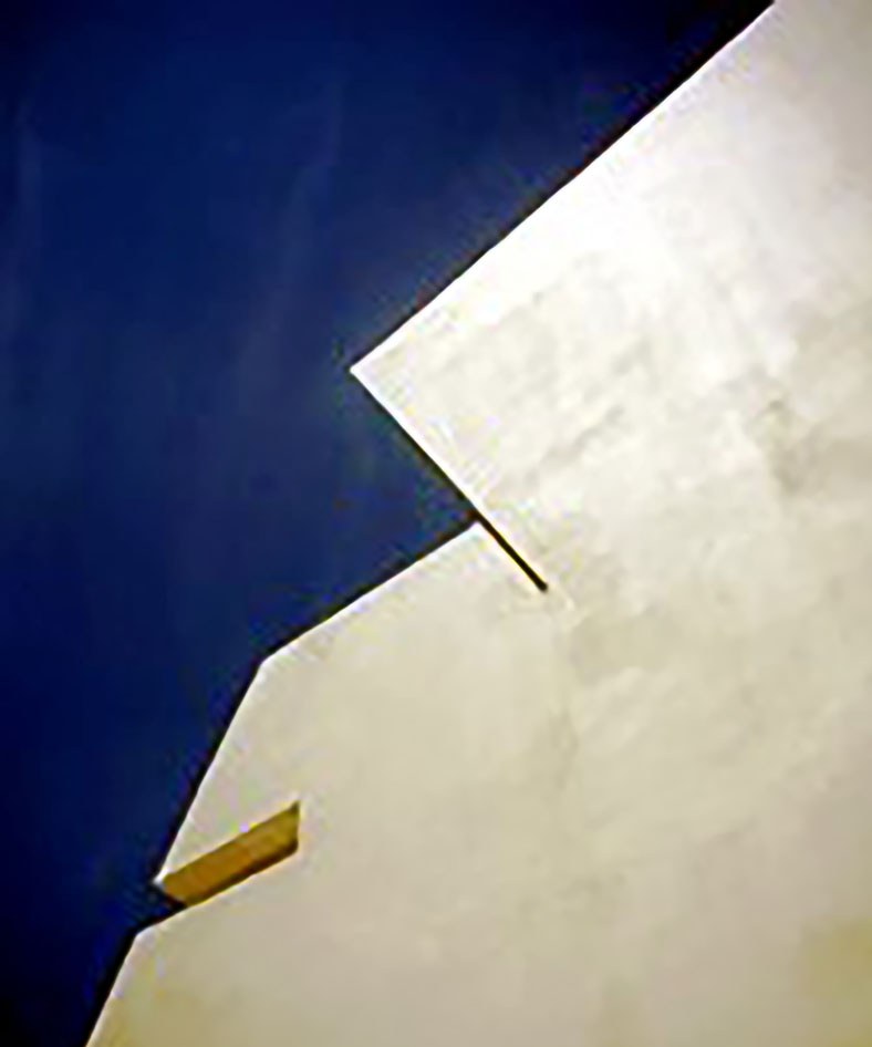 Pormenor da empena branca
